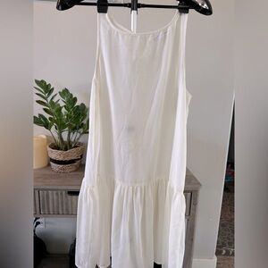 Cupcakes & Cashmere White Tiered Ruffled Sundress